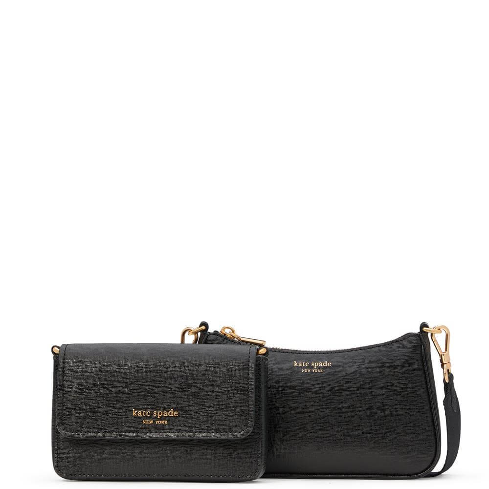 Kate Spade New York Morgan Black Double Up Crossbody Bag